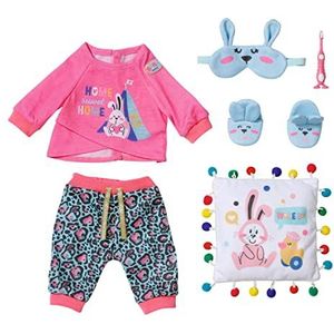 BABY Born Bad Deluxe Good Night 832714 - Hoogwaardige kledingaccessoires voor 43 cm-poppen voor peuters - Inclusief slaapmasker, kussen en tandenborstel - Geschikt vanaf 3 jaar
