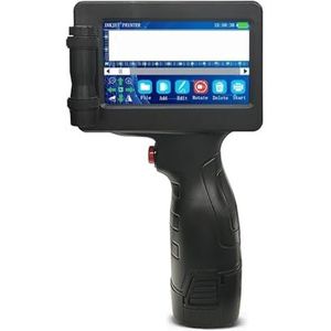 Handheld inkjetprinter Datumnummer Vervaldatum Logo QR-balk Batchcode Vervaldatum 12,7 mm labelprinter 28 talen Afdrukken in meerdere formaten(With 1 ink)