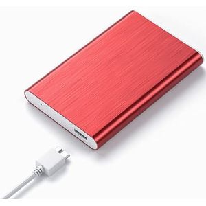 Draagbare HDD Externe Harde Schijf 1 tb /500 gb /250 gb / 80 gb, 2,5 inch Usb3.0 gegevensopslag, geschikt voor pc, desktop, laptop, Macbook, Xbox One, Ps4, Smart TV (120 GB, rood)