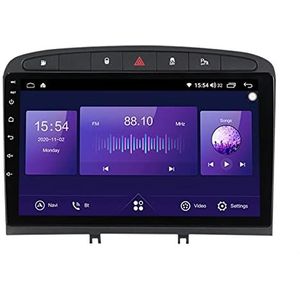 Android 11 Auto GPS Audio Navigatie Voor Peugeot 408 2010 2011 2012 2013 2014 2015 2016, 9 Inch Scherm Auto Multimedia Speler Auto Radio 1080P HD Video Player Met Reverse Image