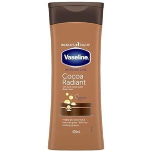 Vaseline Intensive Care Body Lotion - Cacao Radiant - Hulp voor de droge huid - 3-pack (3 x 400 ml)