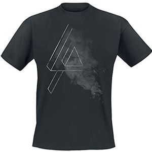 Linkin Park Smoke Logo T-shirt zwart L 100% katoen Band merch, Bands, Duurzaamheid