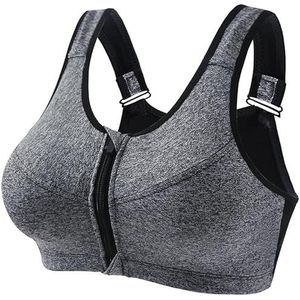 Sportbeha - Grijs - Hoge Ondersteuning - Vaste Volle Cup - Ademend Outdoor Fitnessvest