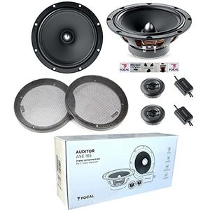 KIT SET VOOR FOCAL AUDITOR ASE-165 ASE165 1 2-weg kit 6,5"" 16,5 cm 60 watt rms 120 watt max met 2 woofers 2 tweeters 2 crossovers 91,5 db + roosters en 5 gratis stickers, per paar