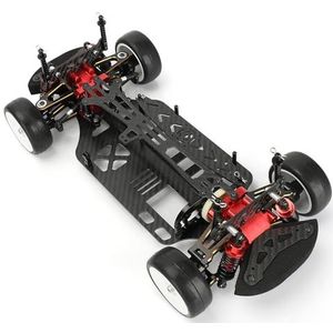 IWBR 1/10 RC Auto Toerwagen Frame Kit Fit for Tamiya TT-01 TT-01E Chassis Upgrades Onderdelen (Size : Red)
