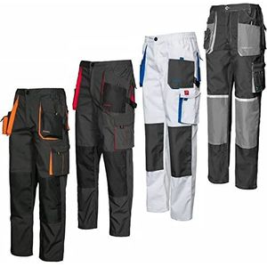 SAFETY Art.Mas werkbroek multifunctionele werkbroek cargo ambachtslieden 270 g/m2, klassiek, wit, wit, 56 NL