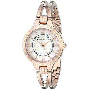 Anne Klein Vrouwen AK-1440RMRG Rose Goud Metaal Analoge Quartz Mode Horloge, Goud, Bangle Horloge