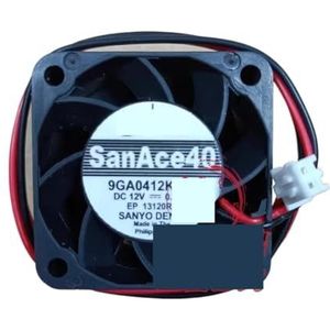 Voor SANYO voor DENKI 9GA0412K302 DC 12V 0.92A 40x40x28mm 2-draads serverkoelventilator