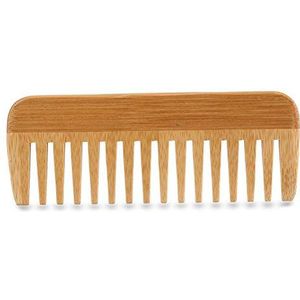 2 stks Bamboe Houten Haar Kam Beer Kam Natuurlijke Anti Statische Hout voor Vrouwen Mannen Ontwarren en Styling Nat of Droog Krullend, Dik, Golvend of Steil Haar