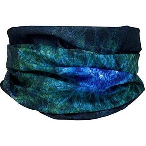 Unisex naadloze multifunctionele hoofddeksels Bandana-sjaal - elastische buis Magische hoofdband Gaiter Balaclava Snood gezichtsmasker UV-residentie (Blauwe One Eye Print)