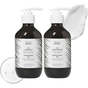 BONDIBOOST HG Duo Shampoo + Conditioner Bundle [elk 10 fl oz], verbetert het uiterlijk voor dunner wordend haar en volumineus + hydraterend + voedend + sulfaat/parabenenvrij voor vrouwen/mannen,