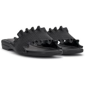 Jessica Simpson Camessa platte sandaal voor dames, Zwart, 42 EU