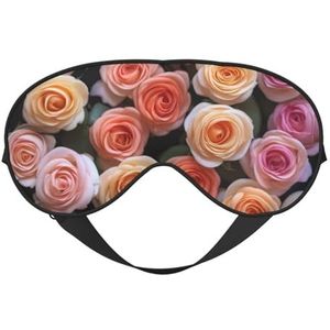 Mooie Rose Gift Print Lichtgewicht Slaap Masker Ademend Lichtblokkerende Reizen Yoga Outdoor Avonturen