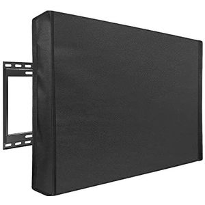 WANGZEYU Outdoor tv-hoes buiten tv-scherm stofdicht waterdicht cover set cover Oxford zwart televisiebehuizing tv 22 '' tot 70 '' inch outdoor tv-behuizing (voor 50-52 inch tv)