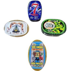 Esoterische zeep, 4 stuks, Ruda, Florida, 7 Krachten en Trekker