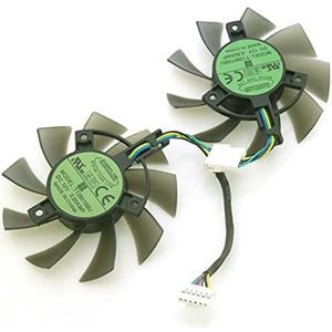 LMNCBVYA FD8015U12D 4-Pin 75mm Graphics Card Fan for TUF-GTX 1660 1660TI - 0.50AMP, 12V Cooling Solution