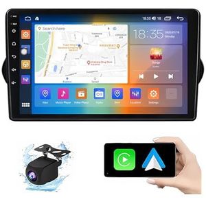 Android 13.0 2 Din Autoradio 10"" Touchscreen Auto Stereo Voor Fiat Egea 2015-2018 Met Draadloze Carplay Android Auto GPS Navigatie AHD Omgekeerd Beeld Stuurwielbediening(P5(4G+64G))