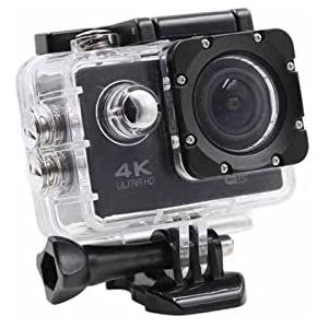 Actiecamera, Mini Sport Action Camera WiFi Ultra HD 4K 1080P 16 Megas Video Recorder Waterdicht DVR Camcorder Helmet Video Recording Cameras(Nero)