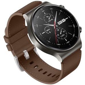 yeziu Lichtgewicht zachte bandjes voor Huawei Watch GT GT2 GT2 PRO horlogeband heren en dames armband 22 mm(Color:Brown)