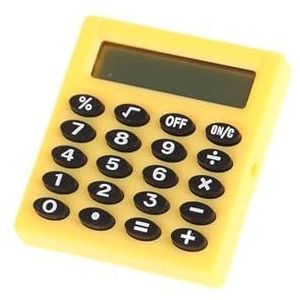 1PC Mini Snoep Kleur Zakrekenmachine 8 Cijfers Vierkante Draagbare Rekenmachine School Kantoorbenodigdheden Calculators (Color : YL)