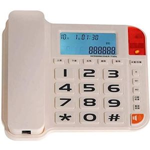 Telefoon Thuis Telefoon Retro Vaste Telefoon Vintage Persoonlijkheid Mode Thuiskantoor Kabel Vaste Telefoon (Wit)