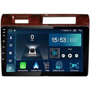 Android 14.0 2 Din Autoradio 9"" Touchscreen Auto Stereo voor Toyota Land Cruiser LC 2007-2020 met Draadloze Carplay Android Auto GPS navigatie AHD Omgekeerd beeld Stuurwielbediening(Red,S-3(4G+32G))
