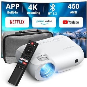 Yoton Videoprojector - Draagbaar - 10000 Lumen - 4K Ondersteuning - Full HD