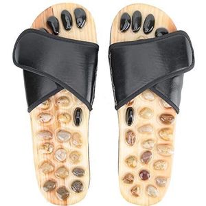 Voetmassage Slippers, Kiezelsteen Acupunctuur Sandalen Voet Relax Schoenen Reflexologie Ontspannende Mat Gezondheidszorg Massage Tools Voor(43-44)