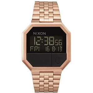 Nixon Unisex digitaal kwarts horloge met roestvrijstalen armband, All roségoud., Eén maat, roestvrij staal