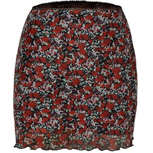 yk8fass Mesh Rok met print gx-0226, Rood, M