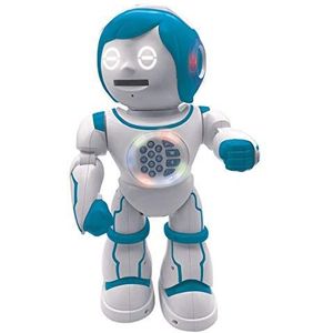Lexibook ROB90EN Powerman Kid-Educatief en Tweetalig Engels/Spaans Robot-Walking Talking Dansen Toy-STEM Programmeerbaar creëren verhalen-quizzen schieten schijven