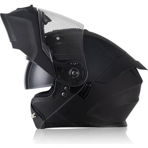 Motorhelm Systeemhelm Modulaire Helm Met Dubbel Vizier DOT/ECE-Gecertificeerde Modulaire Helm Retro Motorhelm Integraalhelm Voor Heren Dames A,M/57-58CM