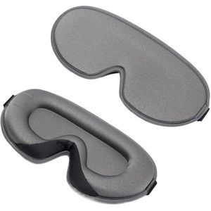 Slapen Slaap Aid oogmasker, Zijden oogmasker, verpakking van 3, veelkleurig(Grey)