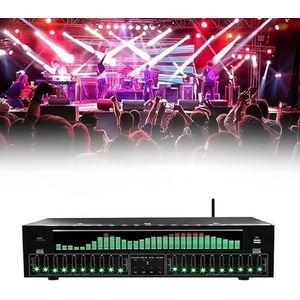 TUPOSTAR - Graphic Equalizer - Zwart - 31-Band Digital Equalizer - Voor Opname Studio