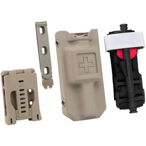 Hemostatische Tourniquet Opbergkofferset, Tactische Uitrusting For Noodgevallen In De Buitenlucht, Filmaccessoires, Met Banden En 2 Optionele Rugaccessoires, Past Op MOLLE(CB)