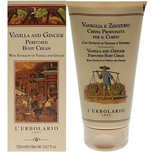 L'Erbolario Vanille en gember bodycrème, per stuk verpakt (1 x 150 ml)