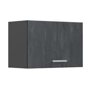 Livinity Hangkast R-Line, zwart beton/antraciet, 60 cm plat