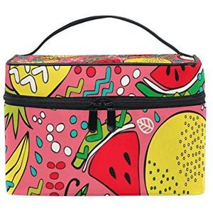 Hengpai Cartoon Fruit cosmetische tas reizen make-up trein gevallen opslag organisator voor vrouwen