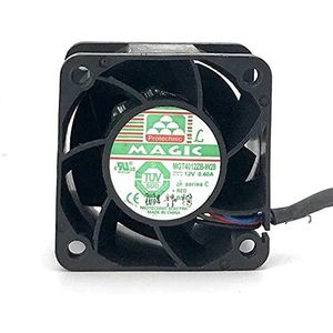 SCYHGLM Chassis Cooling Fan voor MGT4012ZB-W28 4cm 12V 0.4A 4Wire CPU, Cooler Fan MGT4012ZB-W28 40x40x28mm 4Wire