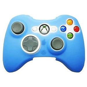 OSTENT Zachte siliconen beschermhoes, hoes, compatibel met Microsoft Xbox 360 controller-spel, kleur blauw