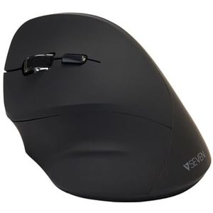 V7 - Wireless Left Hand Ergo Mouse - Muis - Zwart - Ergonomisch Ontwerp