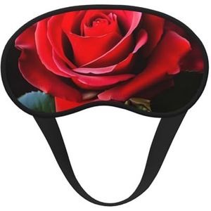 Roos bloem slaapmasker voor vrouwen meisjes mannen zacht comfortabel oogmasker met verstelbare riem verduisterende oogslaap schaduw hoes voor reizen yoga dutje ploegendienst werk