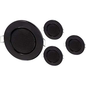 HAVA Set van 4, volledig metalen inbouwluidsprekers, halogeendesign, inbouw 60 mm