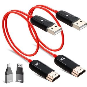 Anytrox - Draadloze HDMI Zender en Ontvanger - Full 1080P - Ondersteuning 2.4/5GHz - Streaming Video Ontvanger