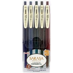Zebra Gel Ink Balpen SARASA Clip 0.5 [Vintage 5 kleuren] (Japan Import)