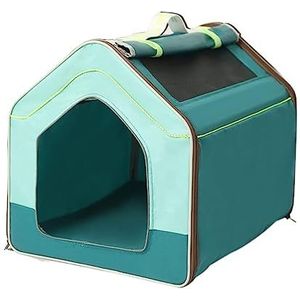 Hondenkussen Hondenmand Kattenbed Outdoor Huisdier Box Kooi Hond Kat Tent Beste Oefening Kennel Voor Uw Hond Kat Konijn Puppy Hamster Of Cavia Hondenbed Huisdier Bed ( Color : Grün , Size : 60*48*50cm