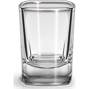 SIXBY VIVA borrelglazen, set van 12 stuks, vierkante vorm, vaatwasmachinebestendig