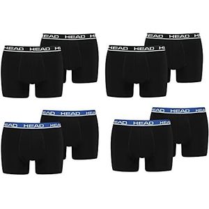 HEAD heren boxershorts ondergoed 8p, zwart/zwart/zwart/blauw, M