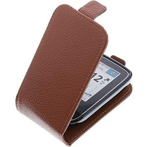foto-kontor Geval compatibel met Abbott Freestyle Libre 2 Flip Style bruin beschermhoesje