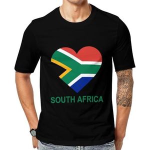 Love South Africa T-shirt met korte mouwen voor heren met ronde hals print casual T-shirt 6XL